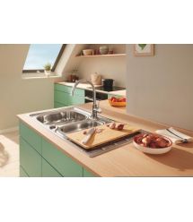 Grohe Смеситель для кухни QuickFix Start Classic, дл.излива - 223мм, поворотный, 1рычаг, хром