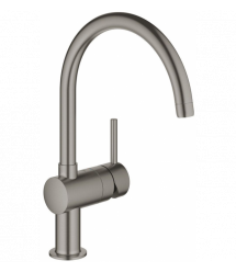 Grohe Смеситель для кухни Minta, дл.излива - 223мм, поворотный, 1рычаг, матовый графит