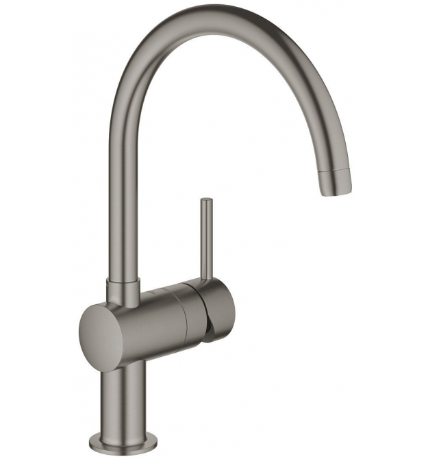 Grohe Смеситель для кухни Minta, дл.излива - 223мм, поворотный, 1рычаг, матовый графит