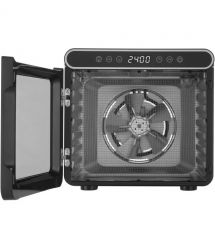 Sencor Сушка для продуктов 600Вт, поддонов - 7x2.8см, диаметр - 30см, электр. управление, металл, черный