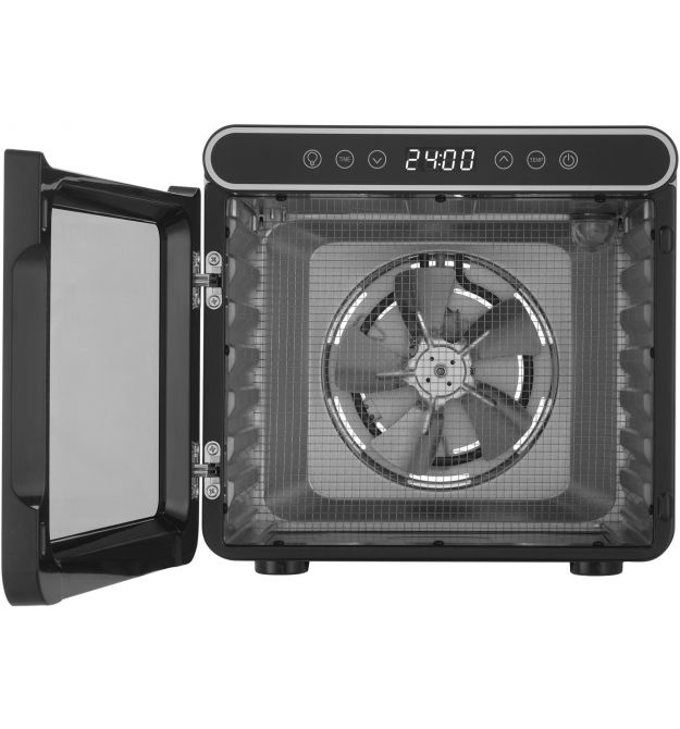 Sencor Сушка для продуктов 600Вт, поддонов - 7x2.8см, диаметр - 30см, электр. управление, металл, черный