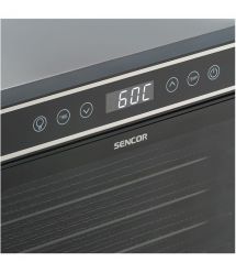 Sencor Сушка для продуктов 600Вт, поддонов - 7x2.8см, диаметр - 30см, электр. управление, металл, черный
