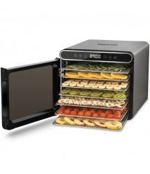 Sencor Сушка для продуктов 600Вт, поддонов - 7x2.8см, диаметр - 30см, электр. управление, металл, черный