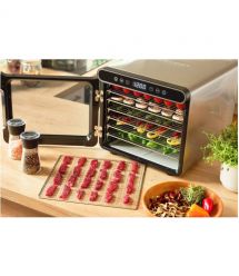 Sencor Сушка для продуктов 600Вт, поддонов - 7x2.8см, диаметр - 30см, электр. управление, металл, черный