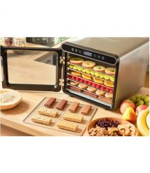 Sencor Сушка для продуктов 600Вт, поддонов - 7x2.8см, диаметр - 30см, электр. управление, металл, черный