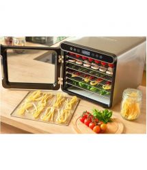 Sencor Сушка для продуктов 600Вт, поддонов - 7x2.8см, диаметр - 30см, электр. управление, металл, черный