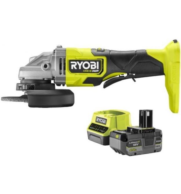 Ryobi Шлифмашина угловая RAG18X-1C40S аккумуляторная ONE+ НР
