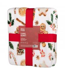 ARDESTO Плед Flannel 160х200см, 100% полиэстер, имбирные пряники