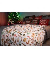 ARDESTO Плед Flannel 160х200см, 100% полиэстер, имбирные пряники