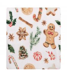 ARDESTO Плед Flannel 160х200см, 100% полиэстер, имбирные пряники