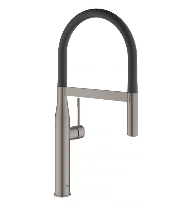 Grohe Смеситель для кухни Essence, дл.излива - 240мм, поворотный/гибкий, 1рычаг, матовый графит