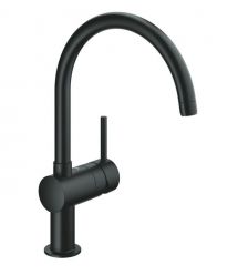 Grohe Смеситель для кухни Minta, дл.излива - 223мм, поворотный, 1рычаг, черный бархат