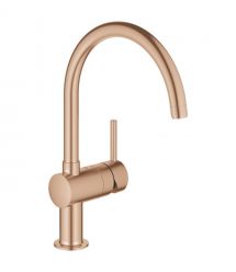 Grohe Смеситель для кухни Minta, дл.излива - 223мм, поворотный, 1рычаг, матовый теплый закат