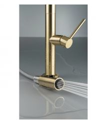 Deante Набор для кухни Olfato стальная мойка ZPO_R10B + смес. BQO_R72M, брашованое золото