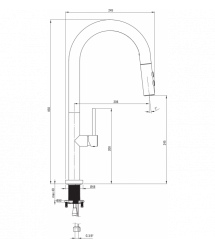 Deante Набор для кухни Olfato стальная мойка ZPO_R10B + смес. BQO_R72M, брашованое золото