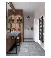 Deante Дозатор для мыла, настенный Round, 200мл, черный