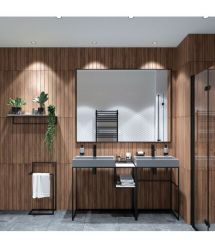 Deante Дозатор для мыла, настенный Round, 200мл, черный