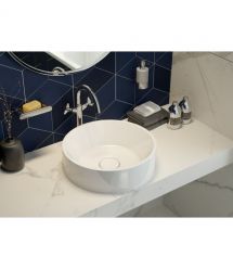 Deante Дозатор для мыла, настенный Round, 200мл, хром