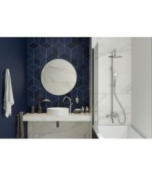 Deante Дозатор для мыла, настенный Round, 200мл, хром