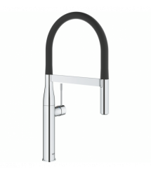 Grohe Смеситель для кухни Essence, дл.излива - 240мм, поворотный, гибкий, 1 рычаг, хром