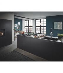 Grohe Мойка кухонная K700, гранит, прямоуг., без крыла, 780x510x220мм, чаша - 1, врезная, черный гранит