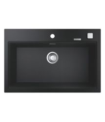 Grohe Мойка кухонная K700, гранит, прямоуг., без крыла, 780x510x220мм, чаша - 1, врезная, черный гранит