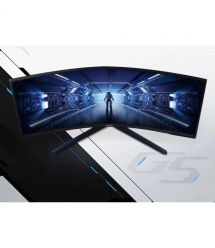 Samsung Монитор 34" Odyssey G5 C34G55TWW D-Sub, 2xHDMI, DP, VA, 3440x1440, 21:9, 165Hz, 1ms