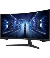 Samsung Монитор 34" Odyssey G5 C34G55TWW D-Sub, 2xHDMI, DP, VA, 3440x1440, 21:9, 165Hz, 1ms