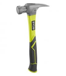 Ryobi Молоток столярный RH16FSS 450г магнитный держатель рукоятка стекловолокно