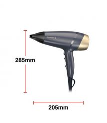 Remington Фен Sapphire Luxe , 2200Вт, режимов-3, дифузор, иониз-я, хол. обдув, сапфировый