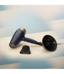 Remington Фен Sapphire Luxe , 2200Вт, режимов-3, дифузор, иониз-я, хол. обдув, сапфировый