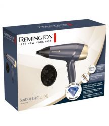 Remington Фен Sapphire Luxe , 2200Вт, режимов-3, дифузор, иониз-я, хол. обдув, сапфировый