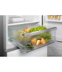 Liebherr Холодильник с нижн. мороз., 185.5x59.7х67.5, холод.отд.-225л, мороз.отд.-94л, 2дв., А++, NF, диспл внутр., серый