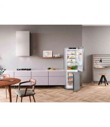 Liebherr Холодильник с нижн. мороз., 185.5x59.7х67.5, холод.отд.-225л, мороз.отд.-94л, 2дв., А++, NF, диспл внутр., серый