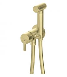 Deante Смеситель для биде Silia, с гигиеническим душем, брашованое золото