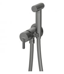 Deante Смеситель для биде Silia, с гигиеническим душем, титан