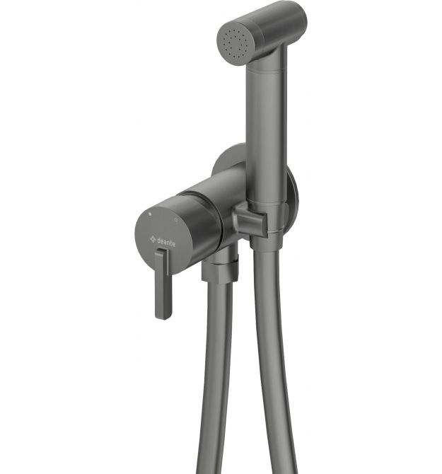 Deante Смеситель для биде Silia, с гигиеническим душем, титан