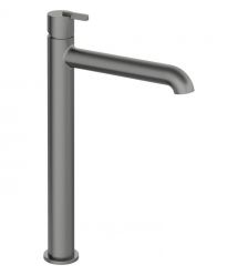 Deante Смеситель для раковины Silia, дл. излива - 185мм, неповоротный, 1 рычаг, титан