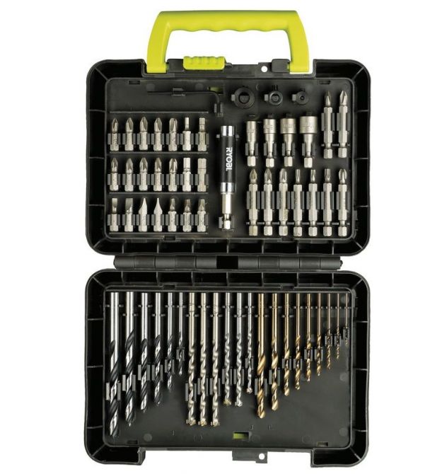 Ryobi Набор бит и свёрл RAK60DDF, 60ед. (39 бит и насадок+21 сверло)