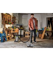 Ryobi Пылесос аккумуляторный профессиональный ONE+ R18WDV-0 18В 82Вт 11.4кПа контейнер 18л 4.7кг (без АКБ и ЗУ)