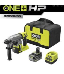 Ryobi Перфоратор аккумуляторный RSDS18X-1C40S, SDS-plus, ONE+ 18В НР, акб 1х4А•ч, 4Дж, 4 режима, 3.2кг