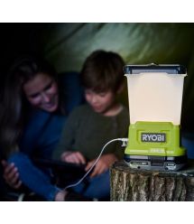 Ryobi Светильник RLL18-0 ONE+, 3 режима яркости, USB для зарядки устройств (без АКБ и ЗУ)