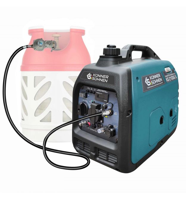 Könner & Söhnen Генератор газо-бензиновый инверторный KS 2100IGS, 230В, 2.0кВт, электростартер, 19кг