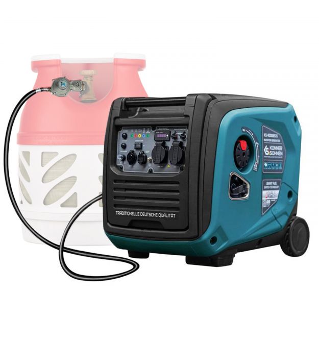 Könner & Söhnen Генератор газово-бензиновый инверторный KS 4000iEG S, 230В, 4.0кВт, электростартер, 40кг