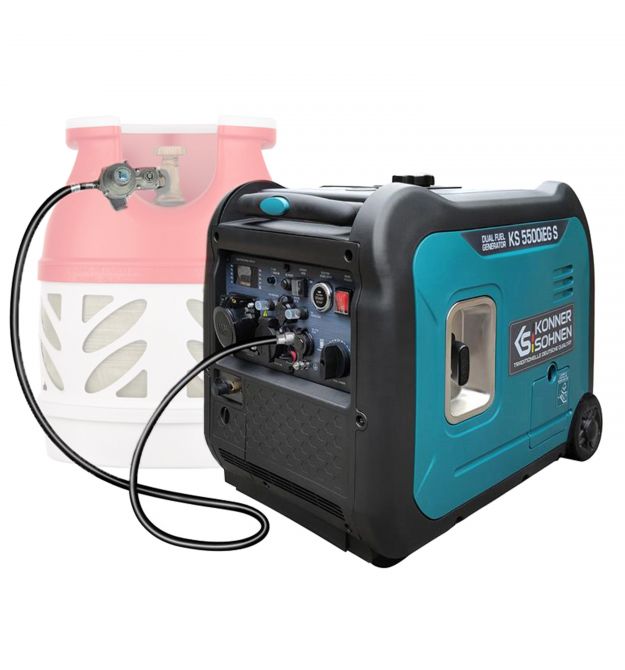 Könner & Söhnen Генератор газово-бензиновый инверторный KS 5500iEG S, 230В, 5.5кВт, электростартер, 52.5кг