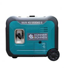 Könner & Söhnen Генератор газово-бензиновый инверторный KS 5500iEG S, 230В, 5.5кВт, электростартер, 52.5кг