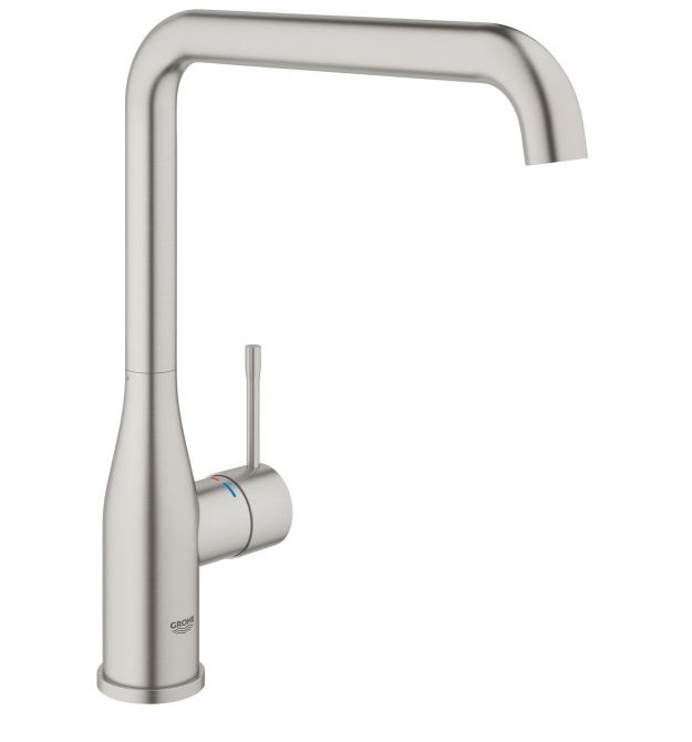 Grohe Смеситель для кухни Accent, дл.излива - 220мм, поворотный, 1рычаг, супер сталь