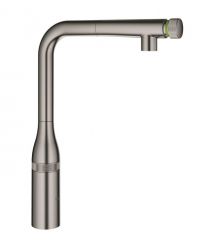 Grohe Смеситель для кухни Grohe Accent Smart Control, дл.излива - 199мм, поворотный/вытяжной, вентиль/кнопка, матовый графит