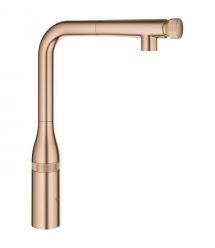 Grohe Смеситель для кухни Essence Smart Control, дл.излива - 199мм, поворотный/вытяжной, вентиль/кнопка, матовый теплый закат