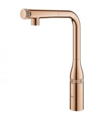 Grohe Смеситель для кухни Essence Smart Control, дл.излива - 199мм, поворотный/вытяжной, вентиль/кнопка, теплый закат